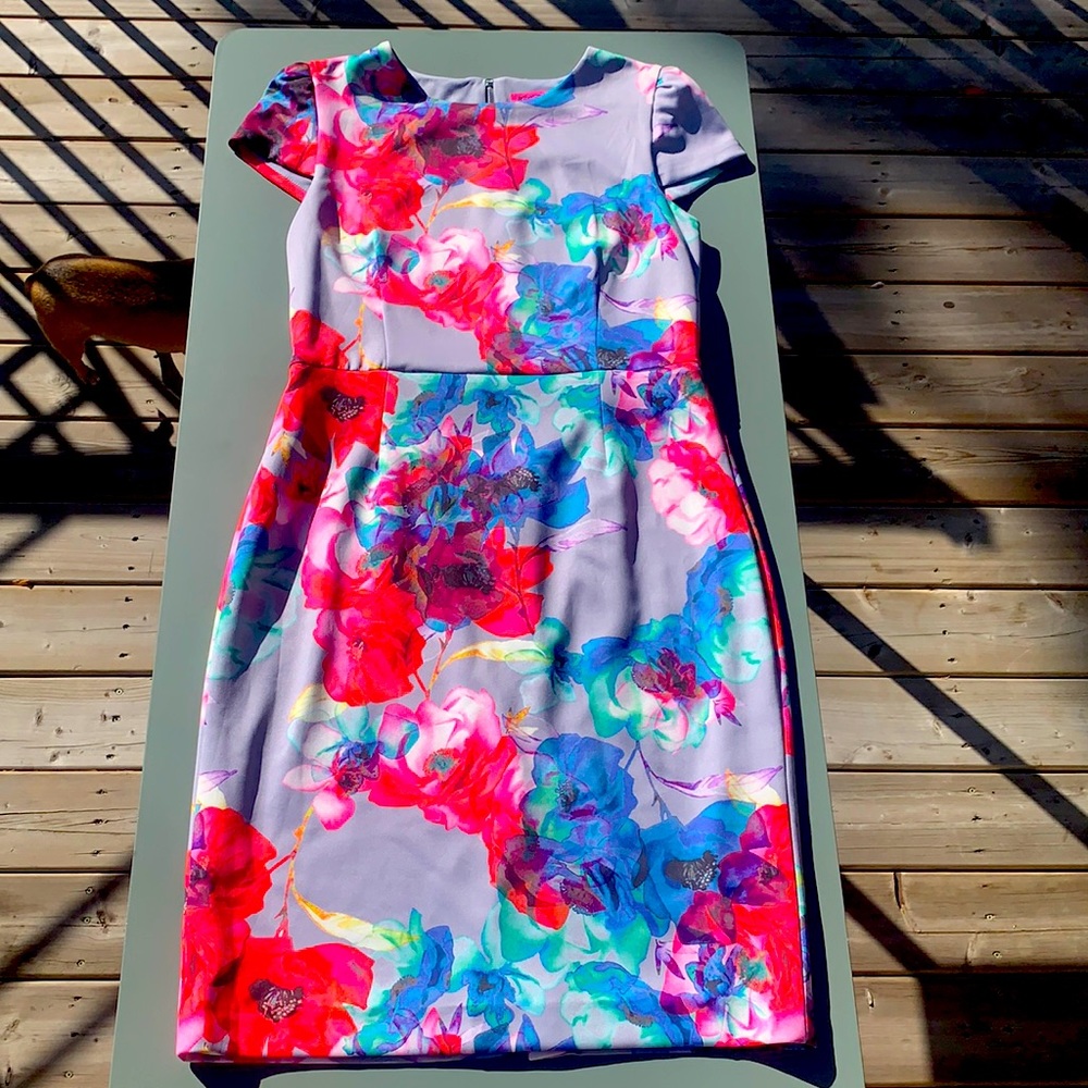 Betsey Johnson Flora print dress sz 14